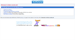 Desktop Screenshot of listsrv.nordu.net