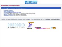 Tablet Screenshot of listsrv.nordu.net